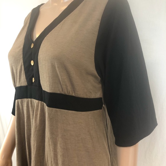 My Lil Bump Maternity top 1/2 Sleeve Tie at waist - Picture 3 of 5